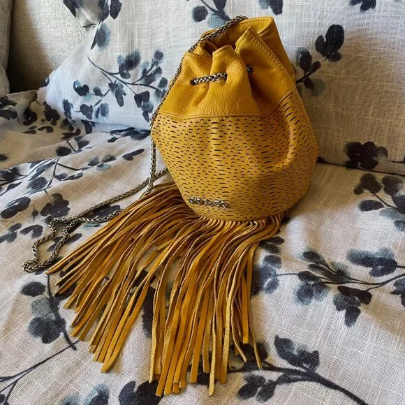 UNO de 50 fringed leather bag - Picture 3 of 15